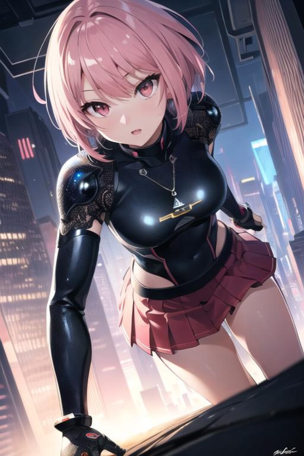 @社深層部‥「すごい‥建物の中に街が広がってる‥」@アイドル「モナ」