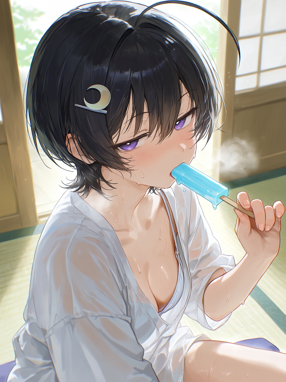アイス食べてても暑い