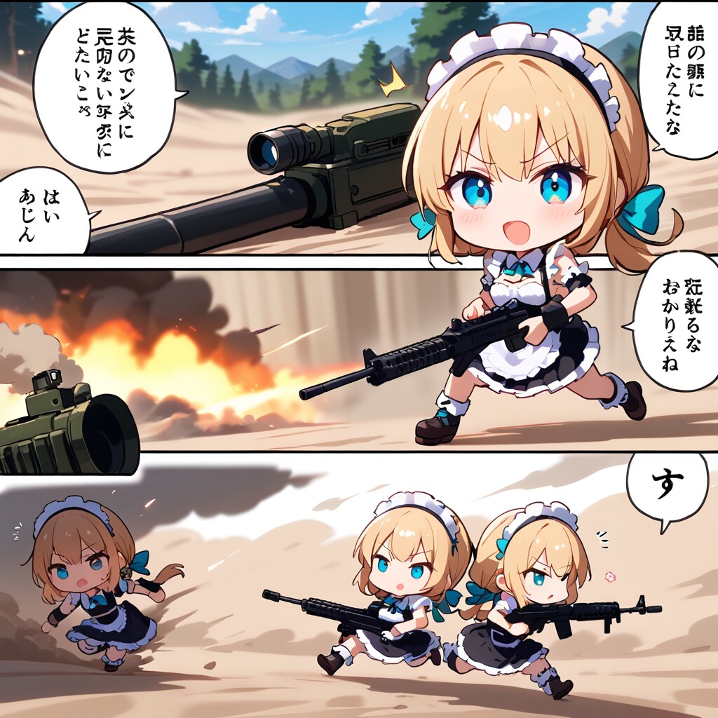 ドタバタCOMBAT! | の人気AIイラスト・グラビア