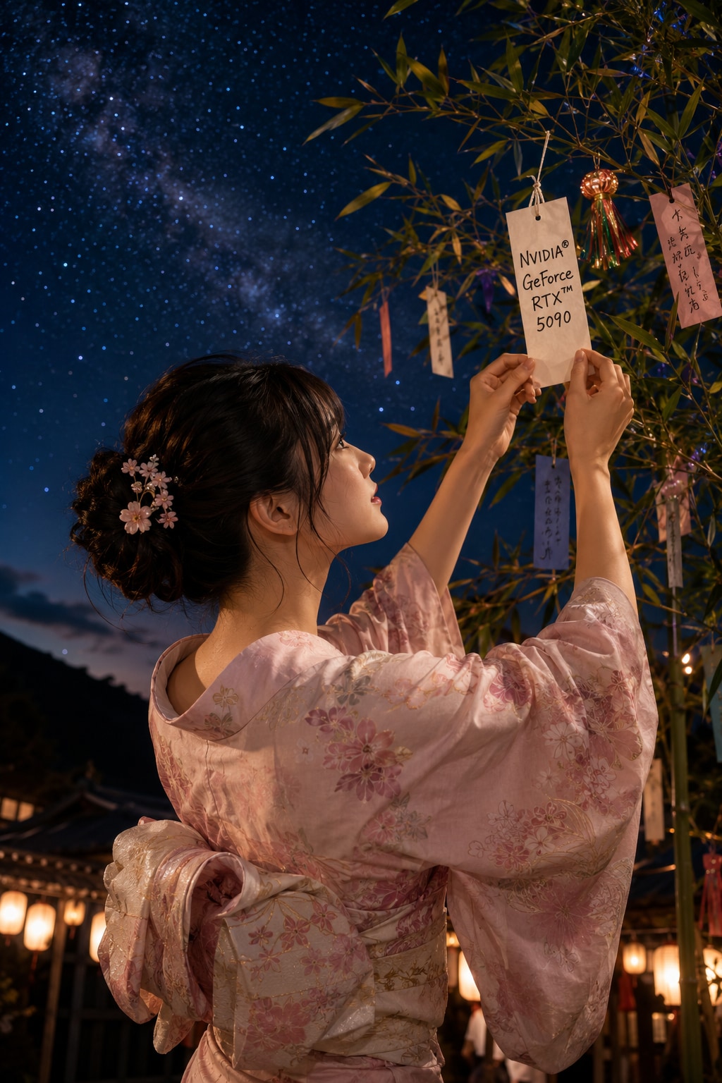 星に願えば、5090♡七夕の夜、彼女の願いは銀河を越える。