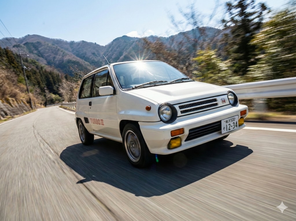 峠を軽快に駆けあがるシティターボⅡブルドック