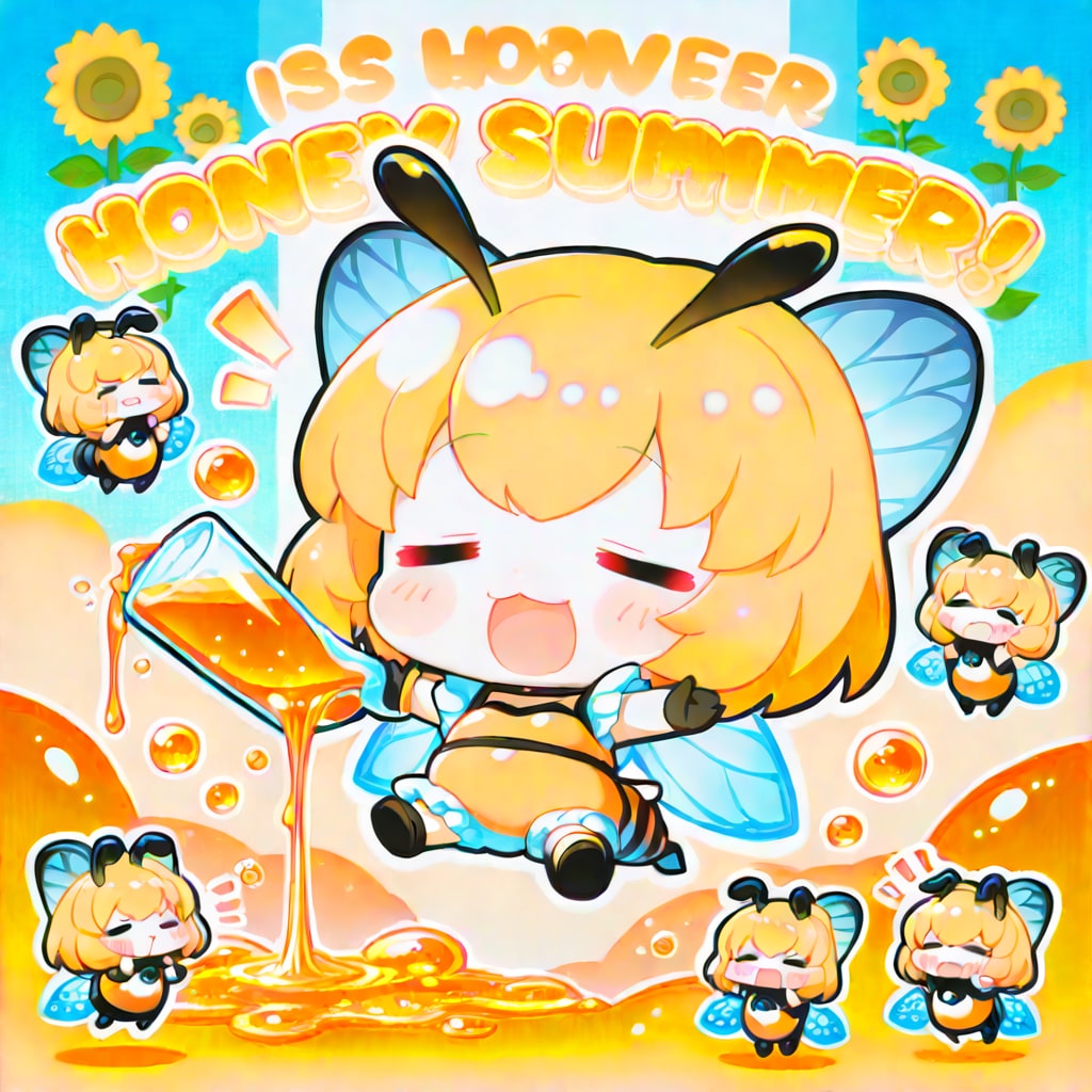 ひまわりとミツバチちゃん