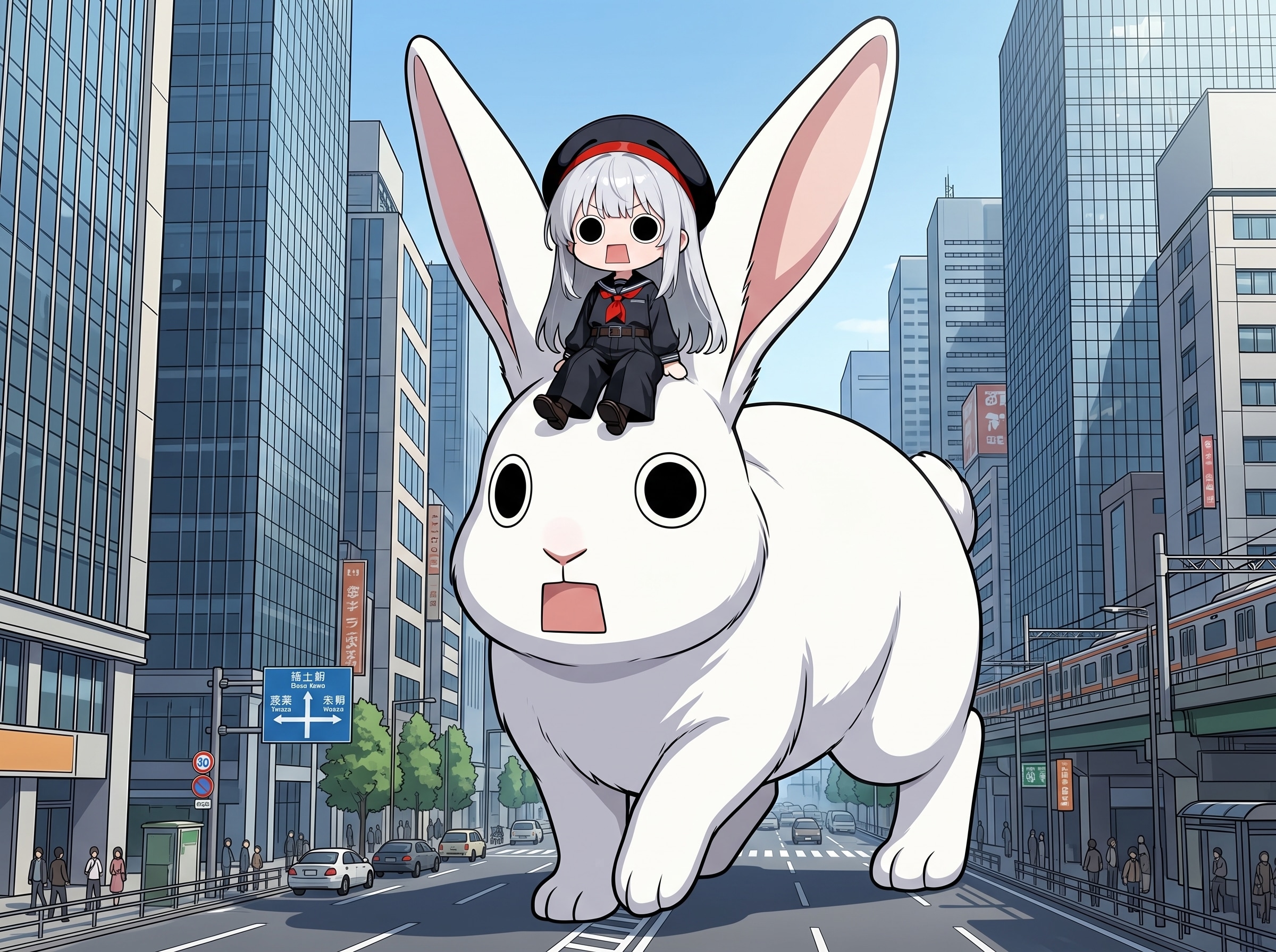 兎ライディングえらいこっちゃ嬢 | の人気AIイラスト・グラビア