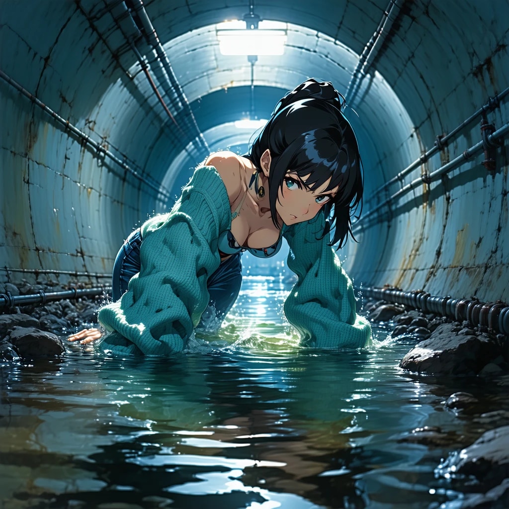 『マンホールに落ちちゃった⁉︎どうしよう』