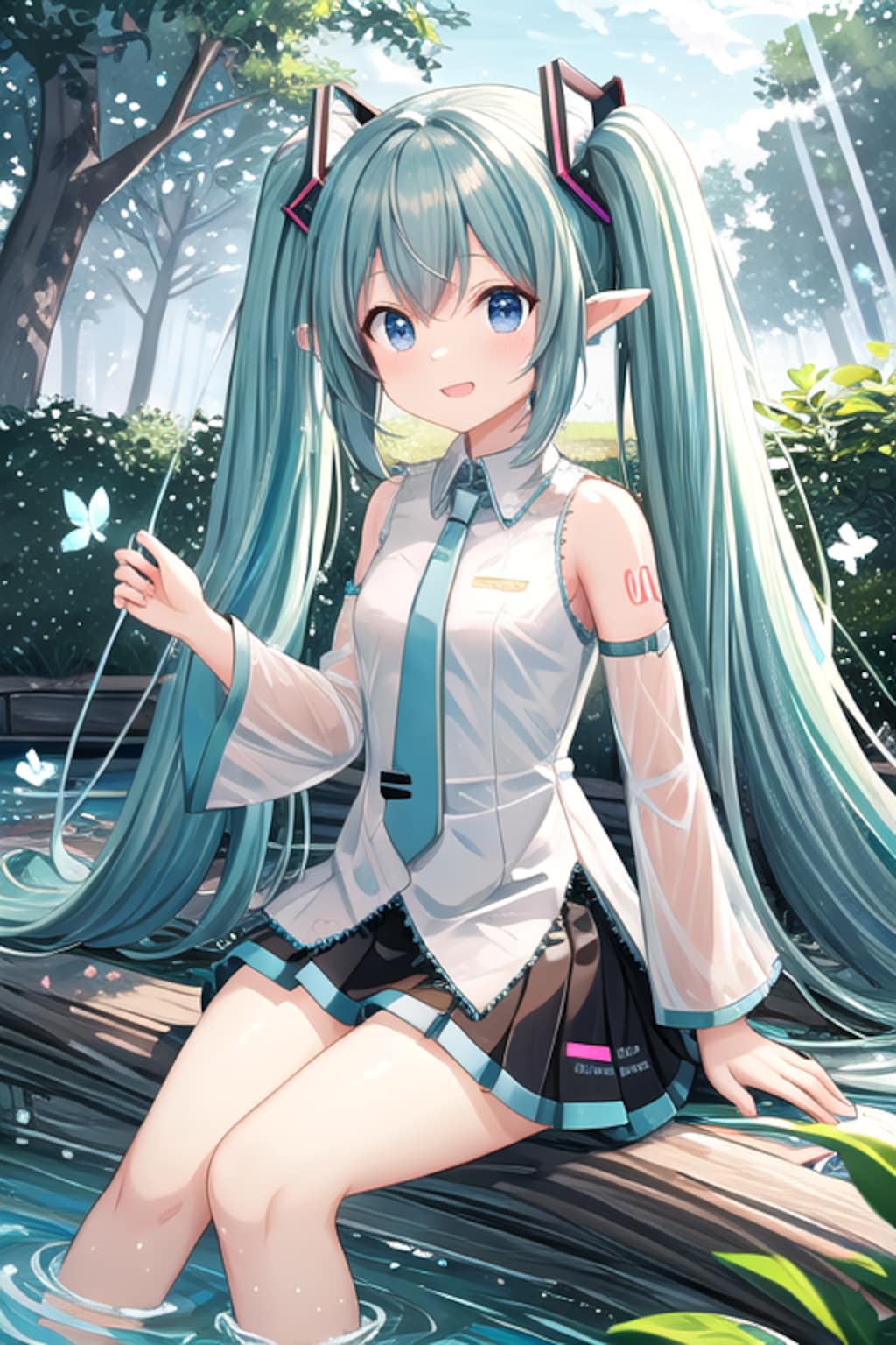 白いエルフミクちゃん