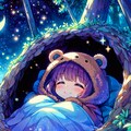 冬眠するクマ娘 2枚目