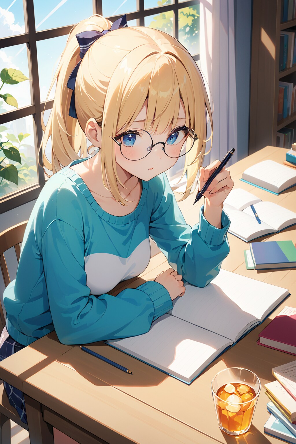 宿題しなきゃ‼️ | の人気AIイラスト・グラビア