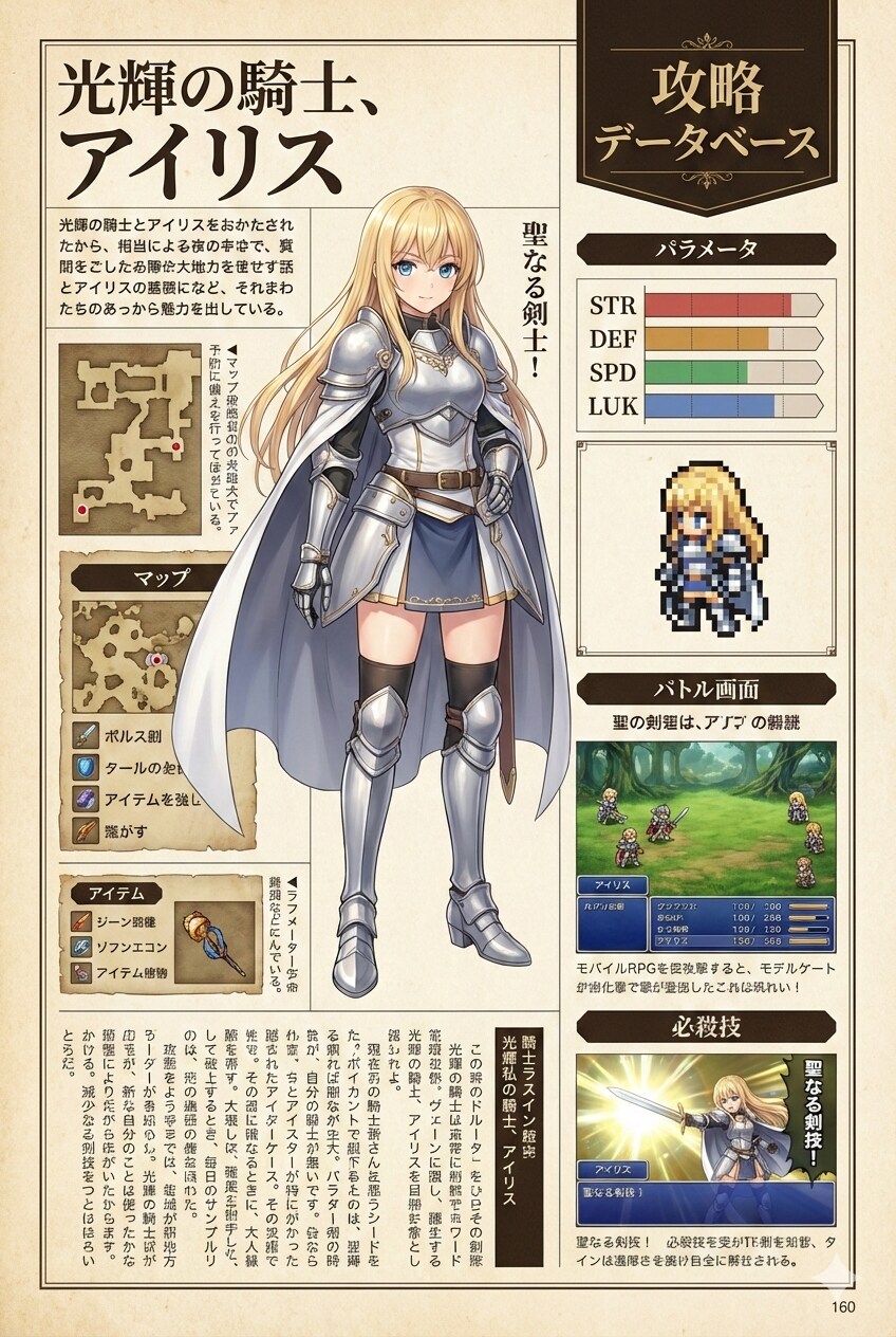 ゲーム攻略本企画作品です