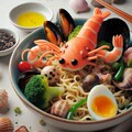 癖のあるseafood noodle 4枚目