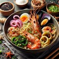 癖のあるseafood noodle 3枚目
