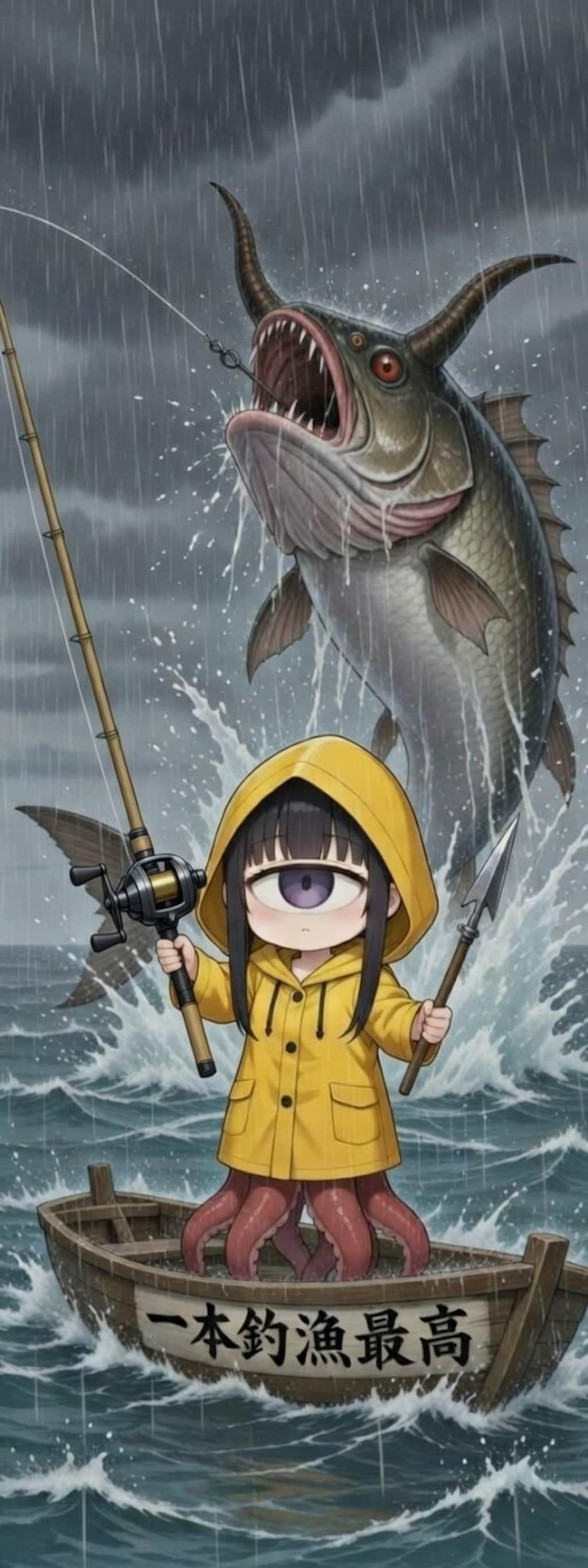 単眼スキュラちゃん　釣りと実食