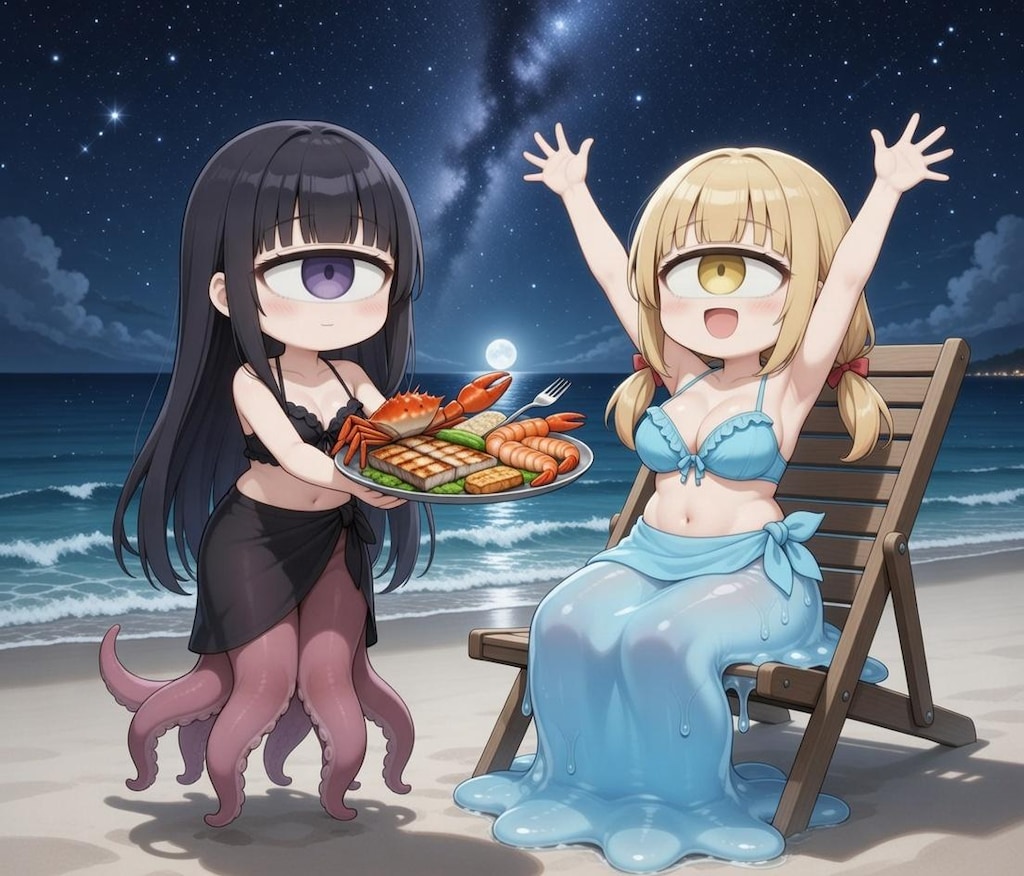 単眼スキュラちゃん　釣りと実食