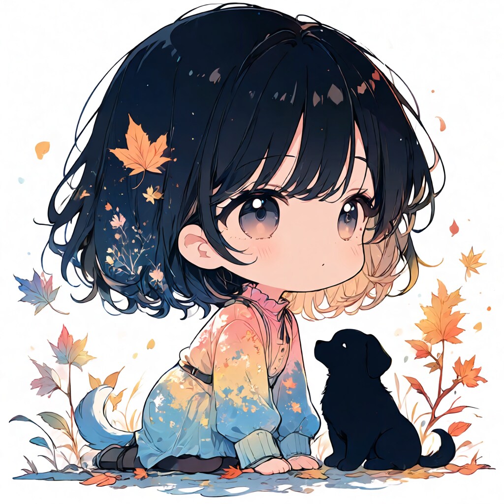 秋色ワンコ | の人気AIイラスト・グラビア