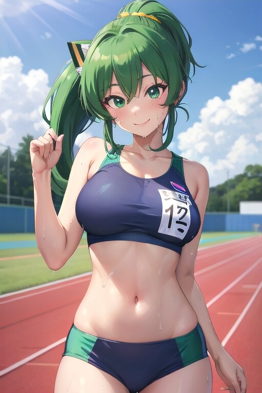 陸上部の女の子