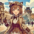 フランス旅行～CHICHI-PUI TRAVEL～【Steampunk×ケモミミ】 2枚目