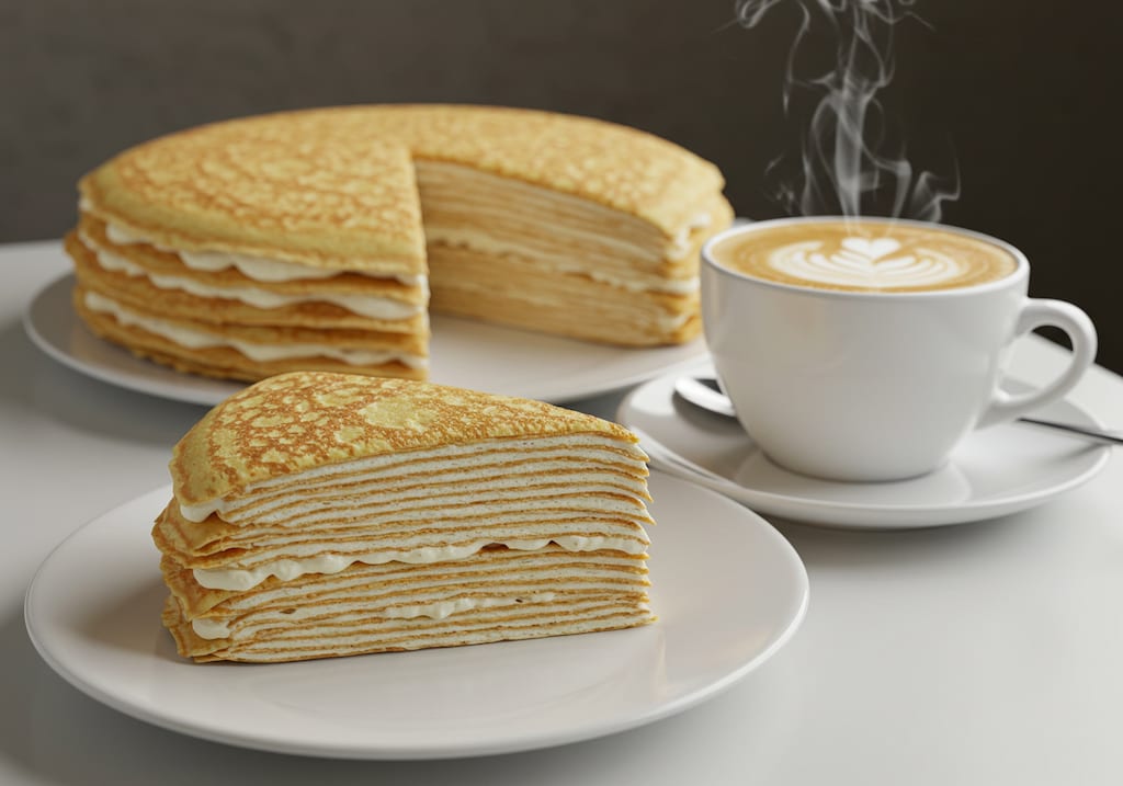 デザートのミルクレープ