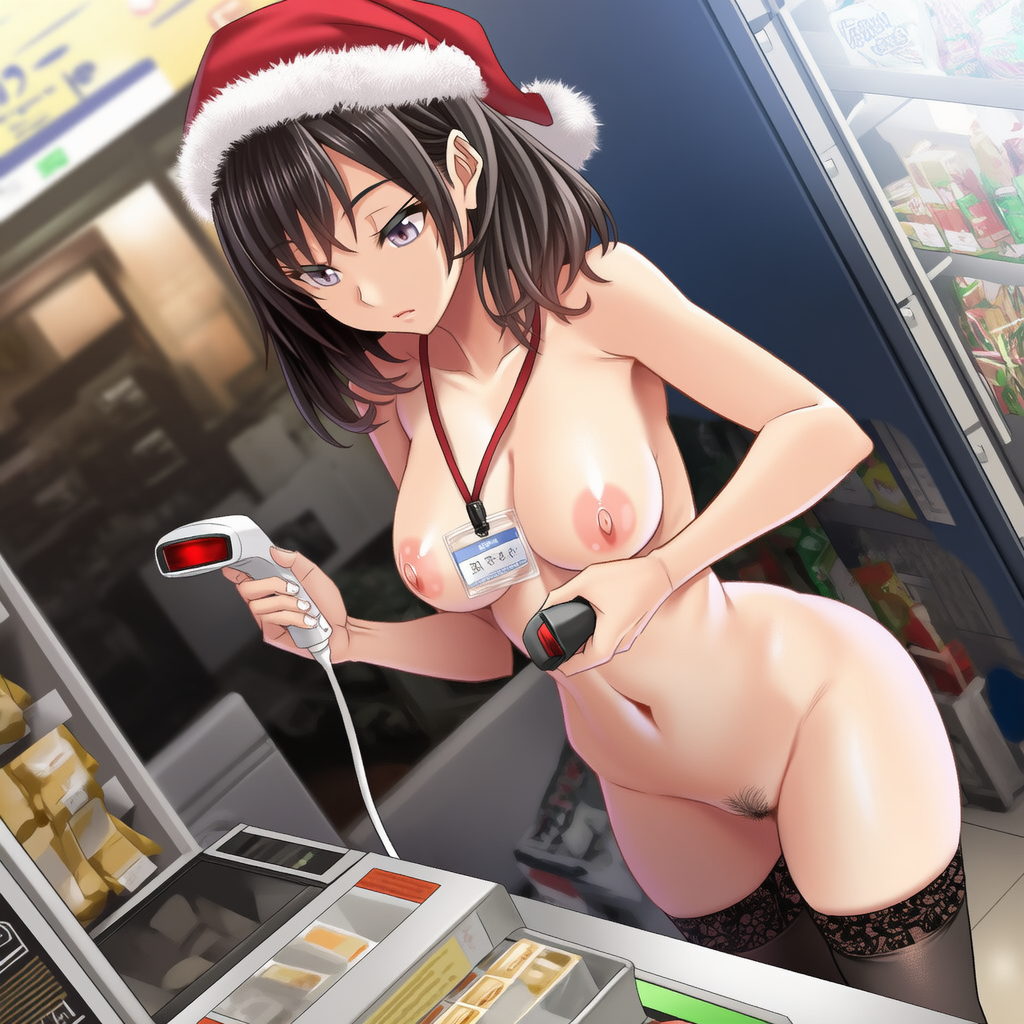 全裸コンビニバイト