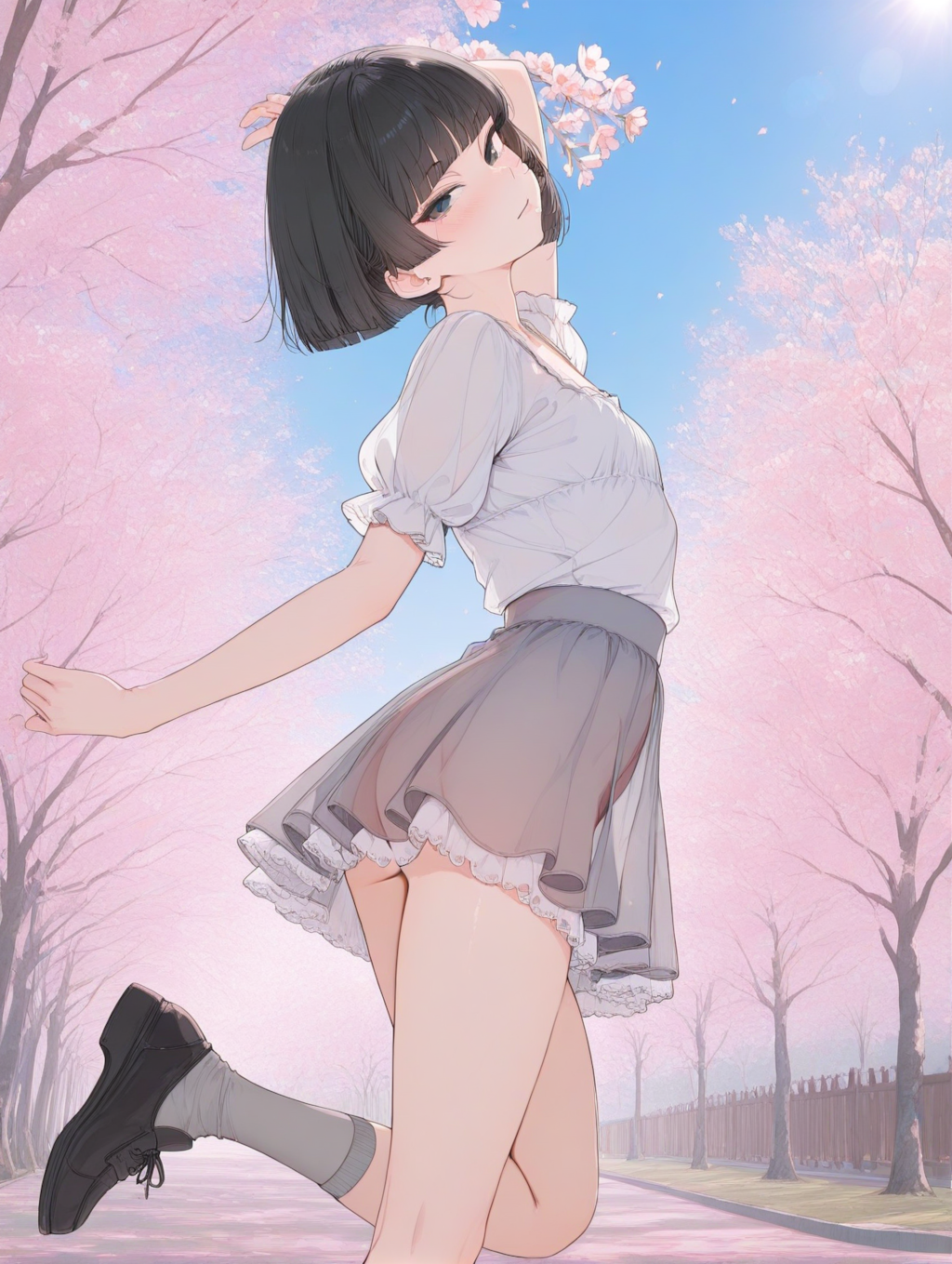 美央とサクラ_ワカメちゃん