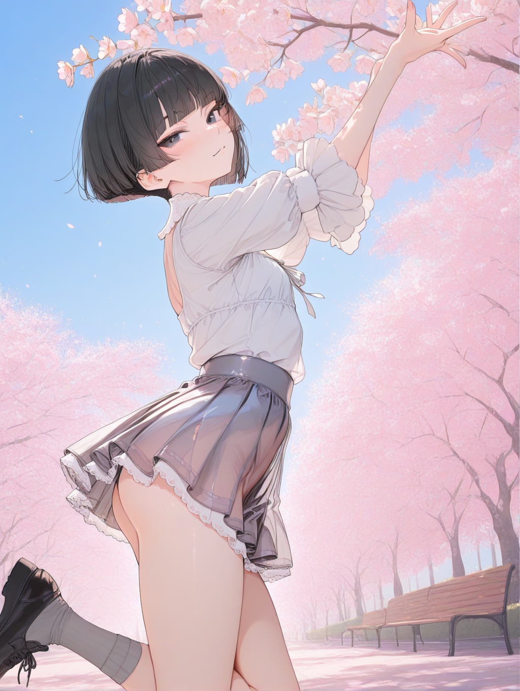 美央とサクラ_ワカメちゃん