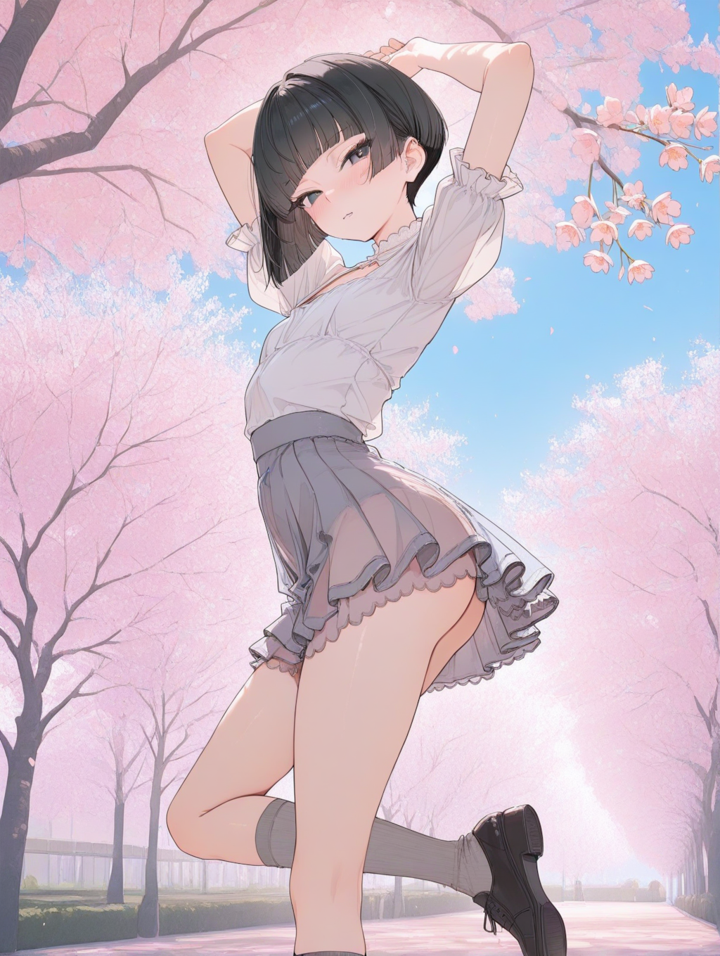 美央とサクラ_ワカメちゃん