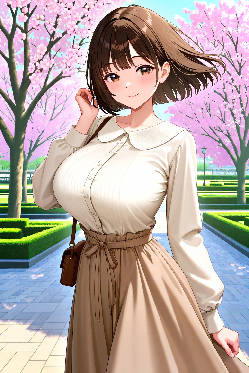 春コーデのアキちゃん