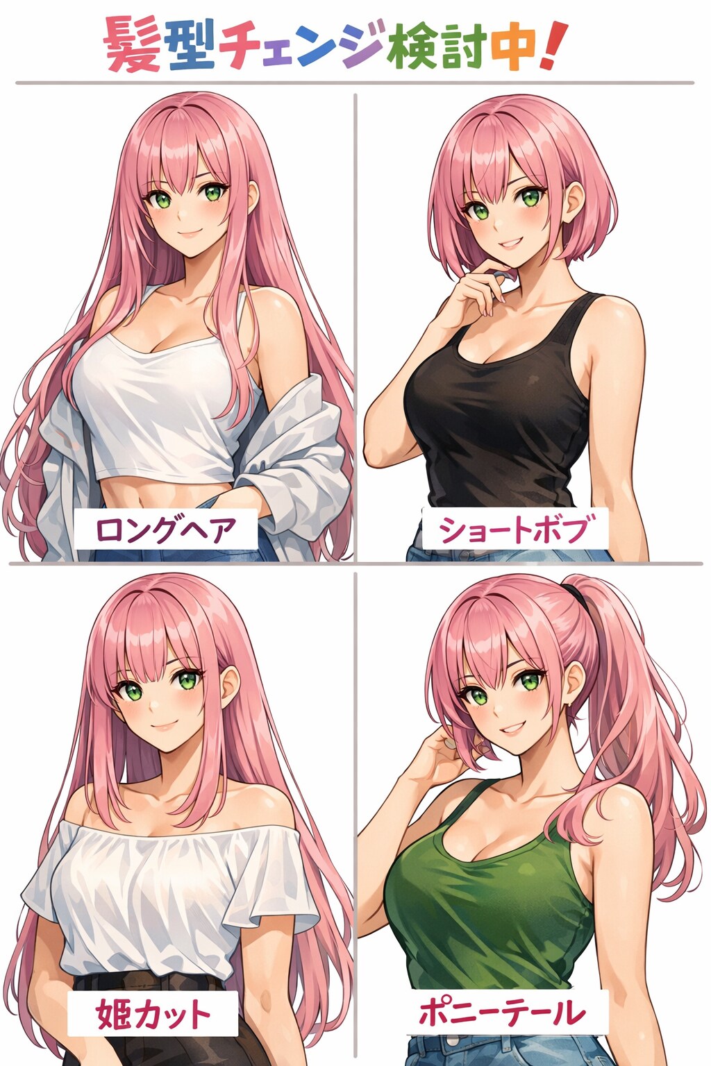 髪型チェンジ検討中