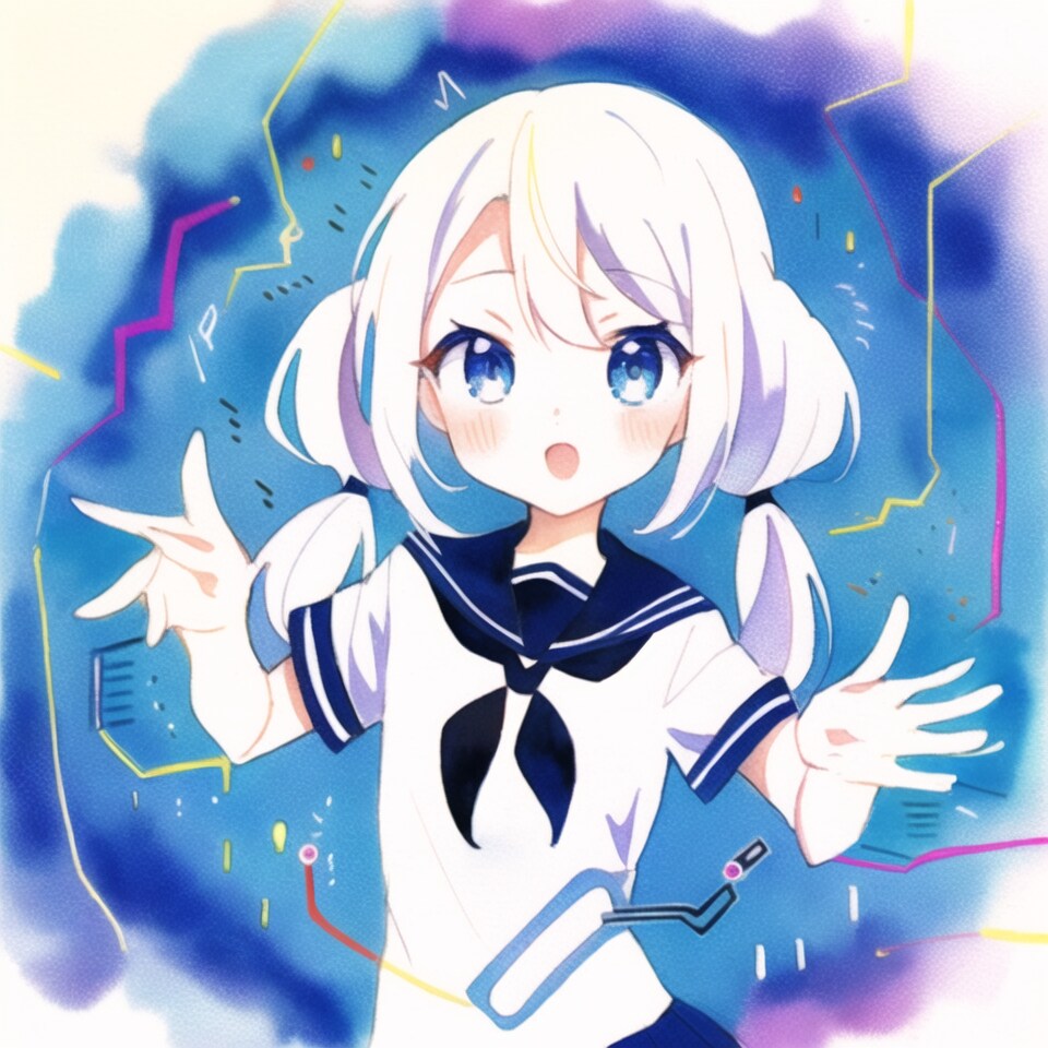 何か閃いたっぽいガール