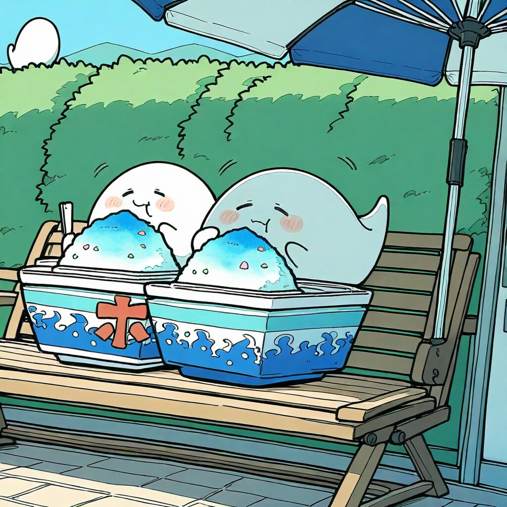 かき氷とオバケたち