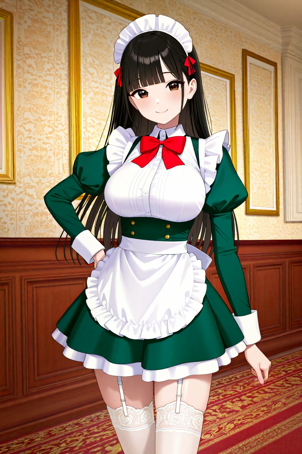 うちの子緑メイド