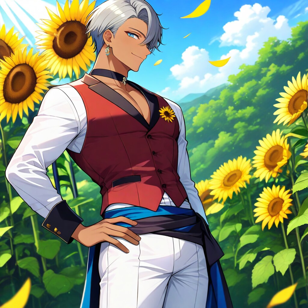 ひまわり畑と王子さま🌻