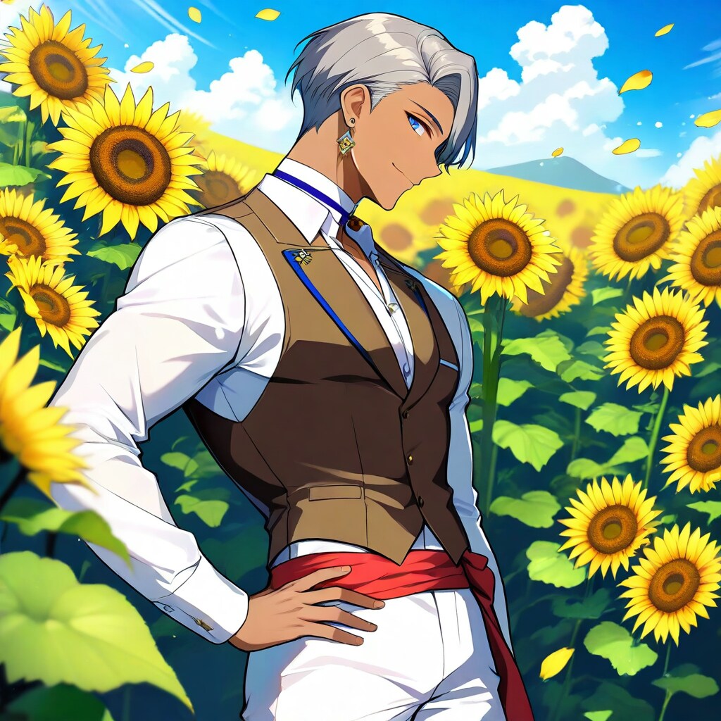 ひまわり畑と王子さま🌻