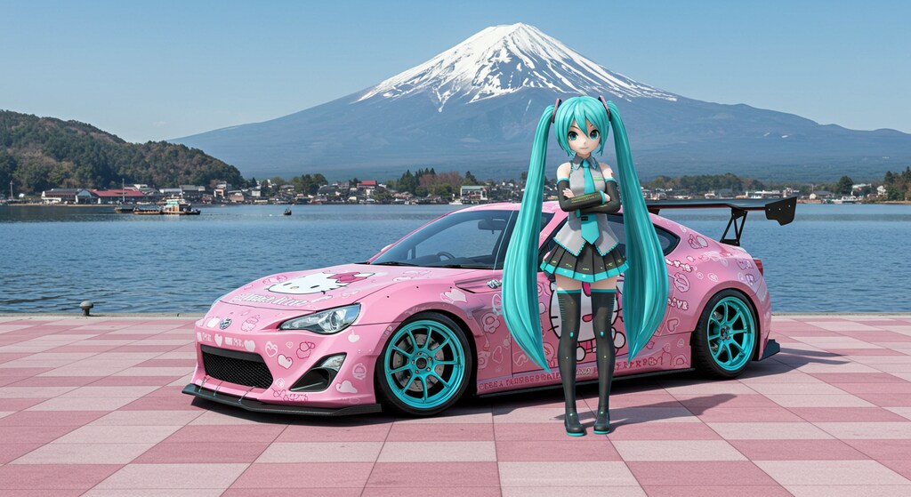 初音ミクとハローキティサイオン