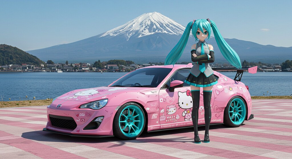 初音ミクとハローキティサイオン