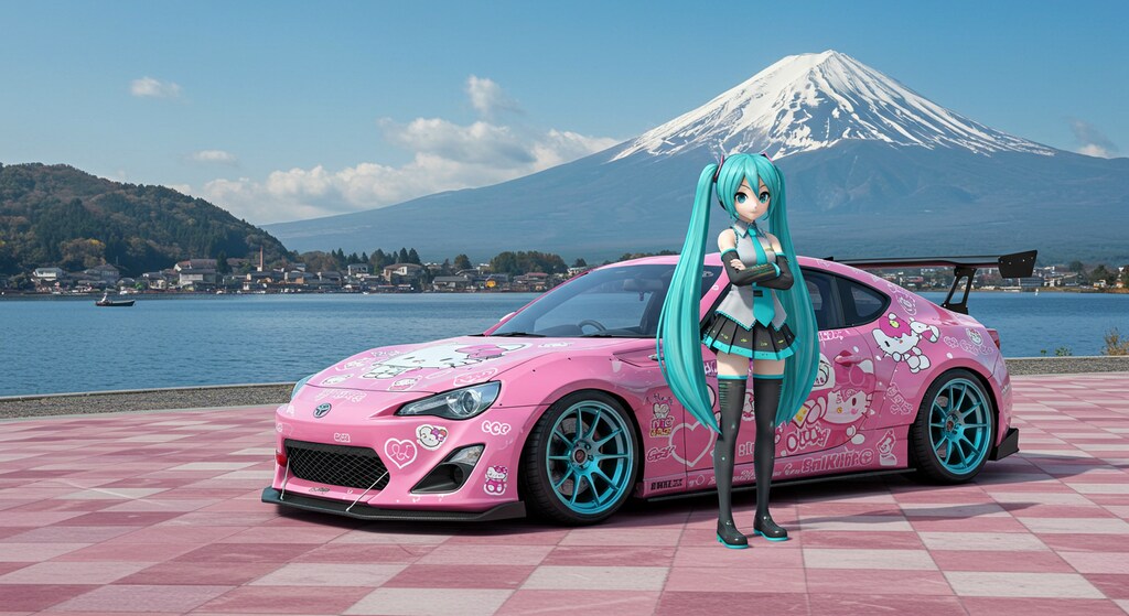 初音ミクとハローキティサイオン