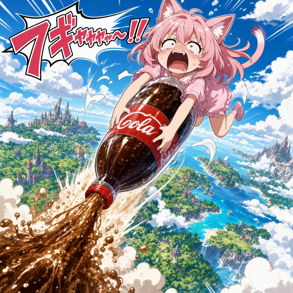 コーラを振り過ぎるとこ～なります‼️(ならない)