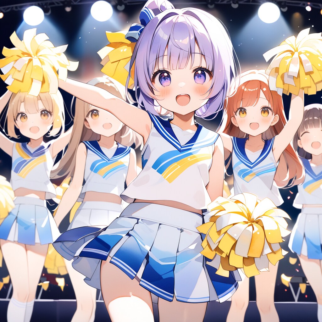 可愛いチアガールたち | の人気AIイラスト・グラビア
