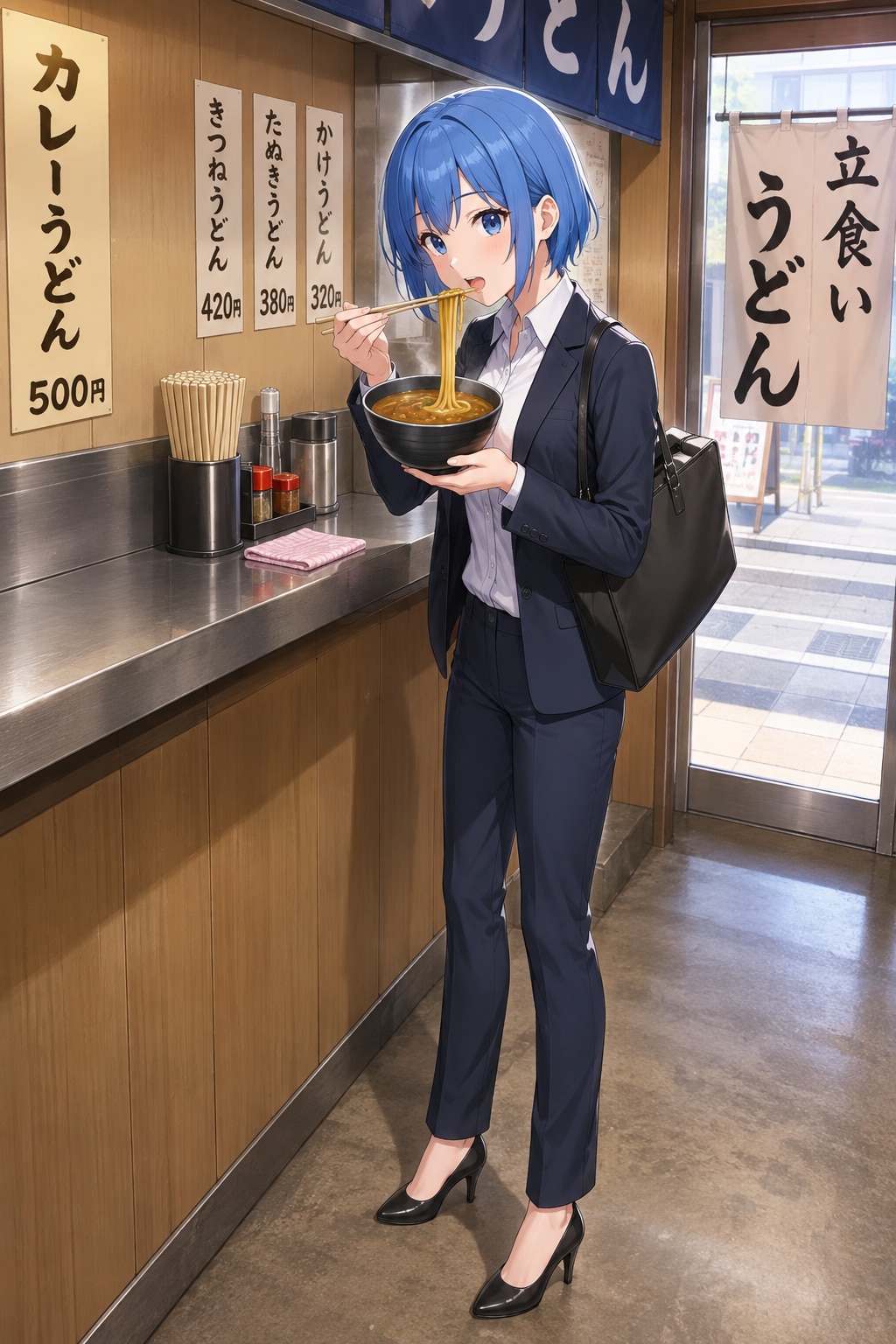 あいちゃんやカレーうどんで昼食だ　弾
