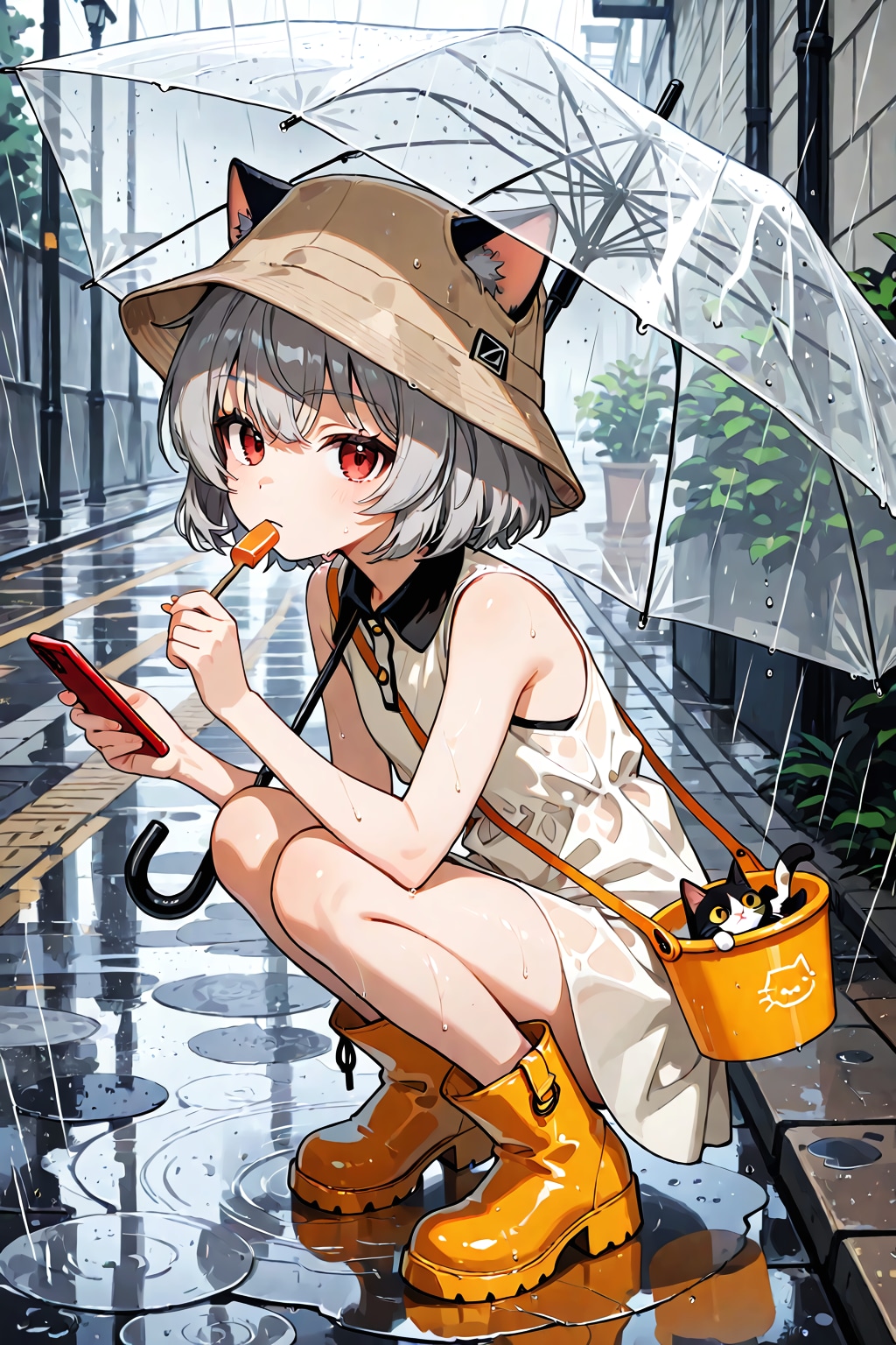 雨の日の小さな相棒