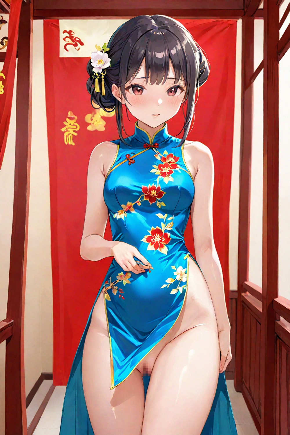 チャイナドレスの娘