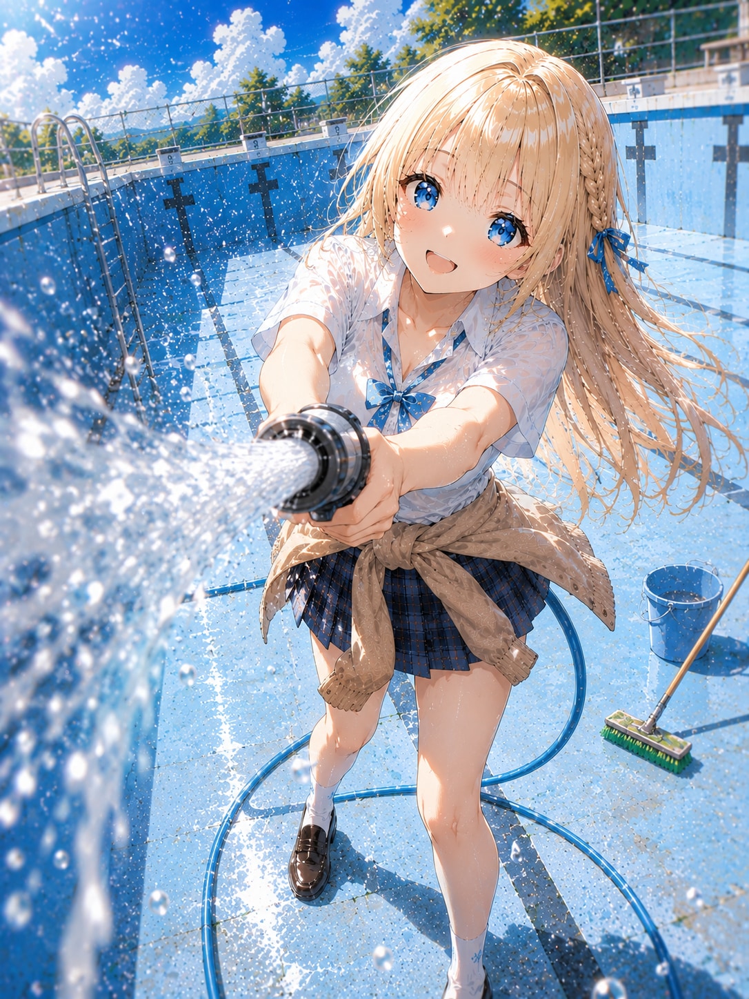 涼企画「プール掃除」