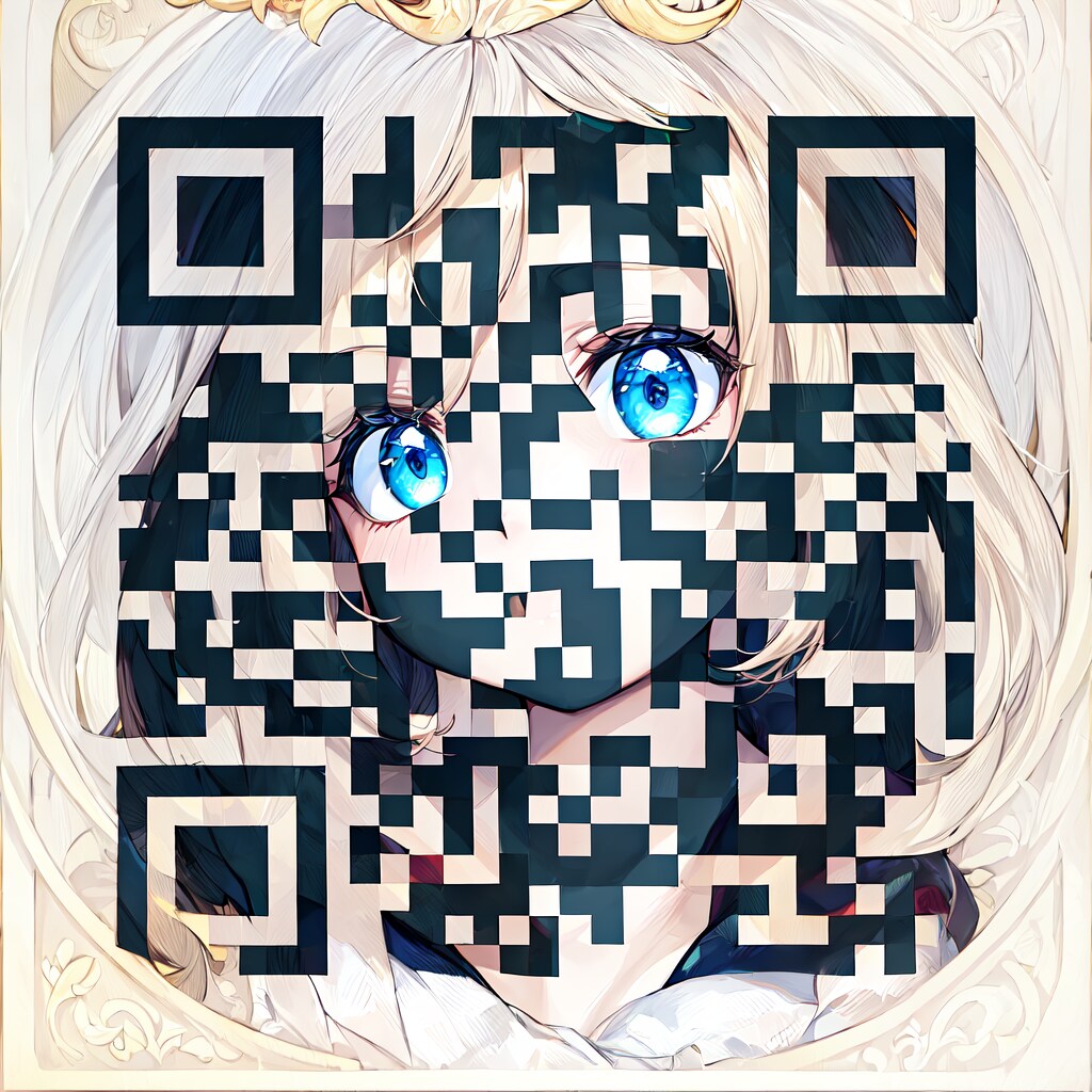 好きな画像でQRコード