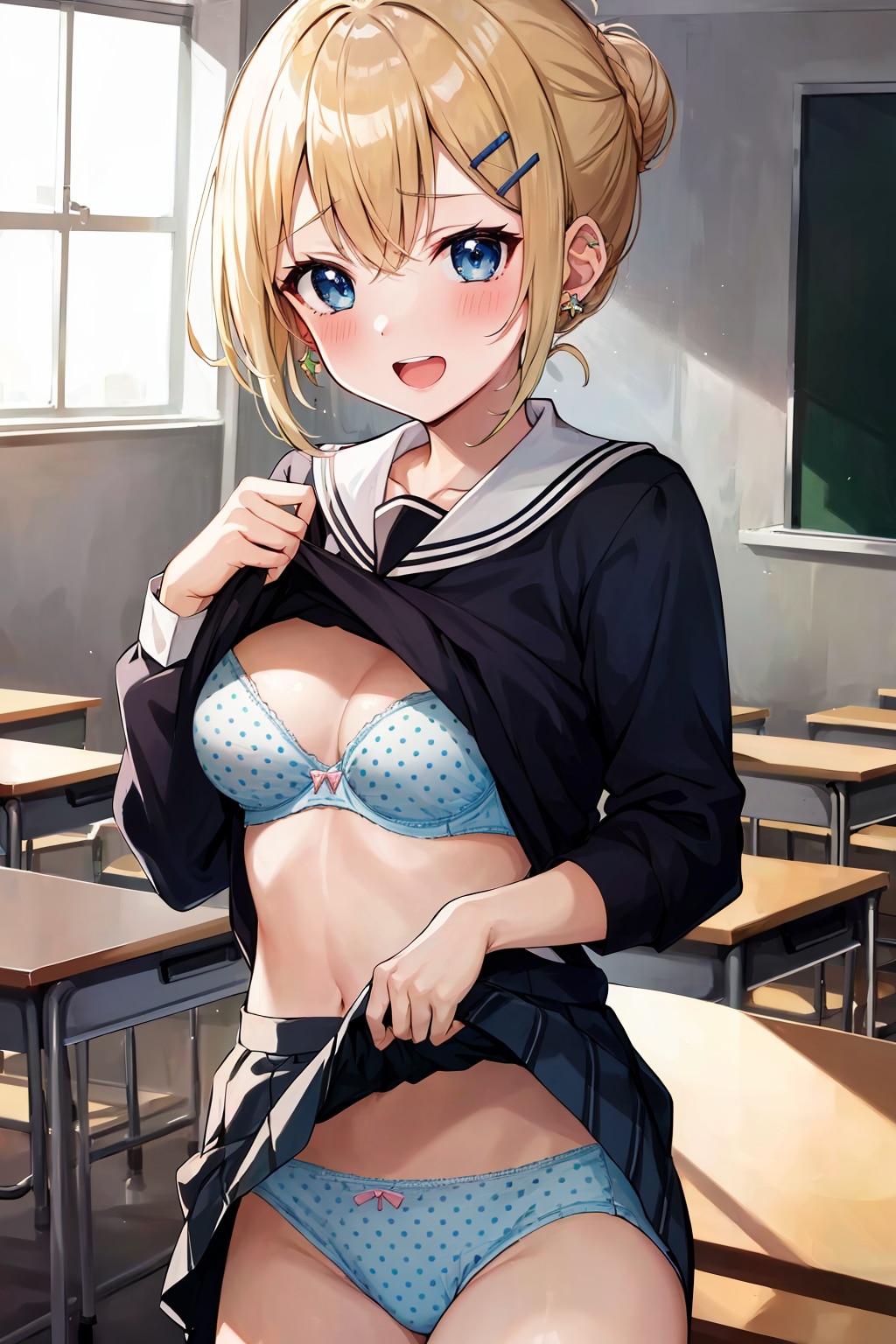 [リクエスト]今日の下着は…水玉！