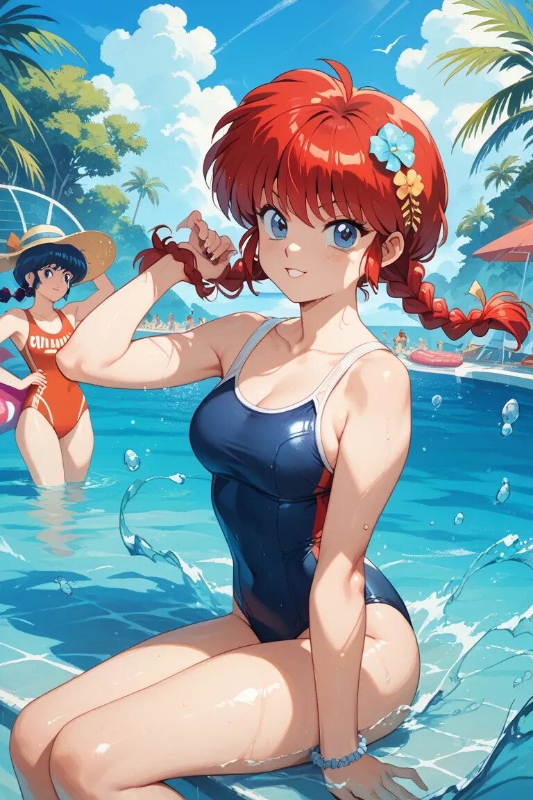 スク水inリゾート