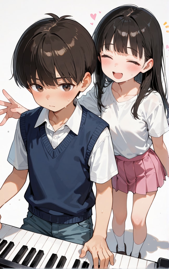 ちーちゃんと僕 | の人気AIイラスト・グラビア