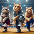 ダンス部員募集ポスターを作る猫 2枚目