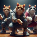 ダンス部員募集ポスターを作る猫 4枚目