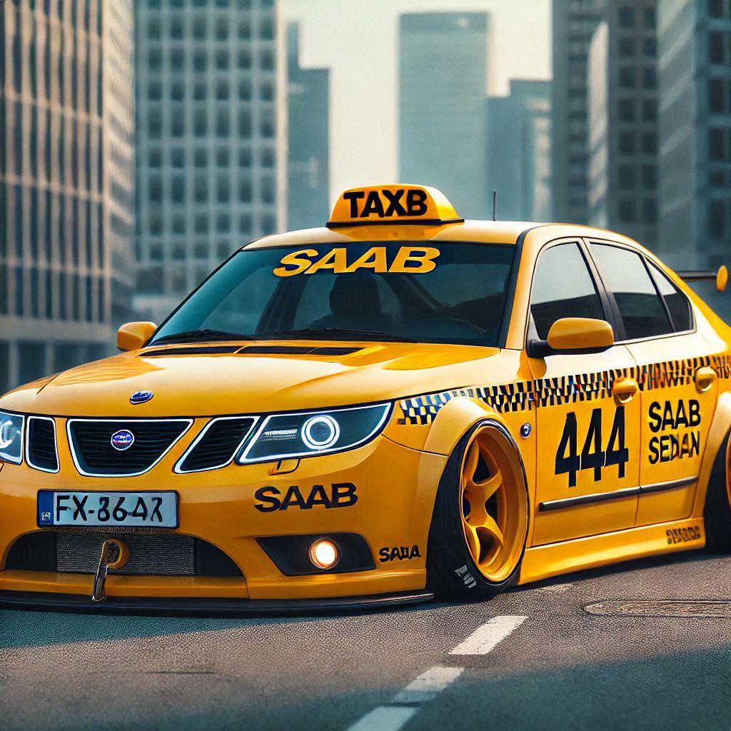 サーブイエロータクシーのドリ車 | の人気AIイラスト・グラビア