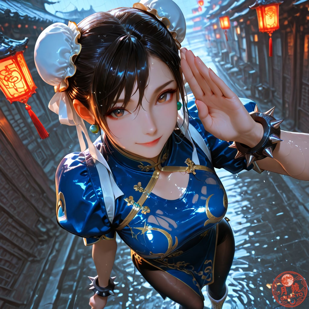Chun-Li in the rain