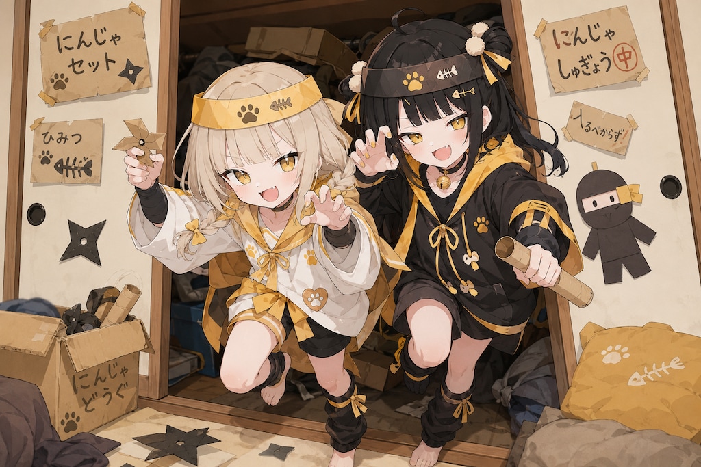 忍者ごっこ