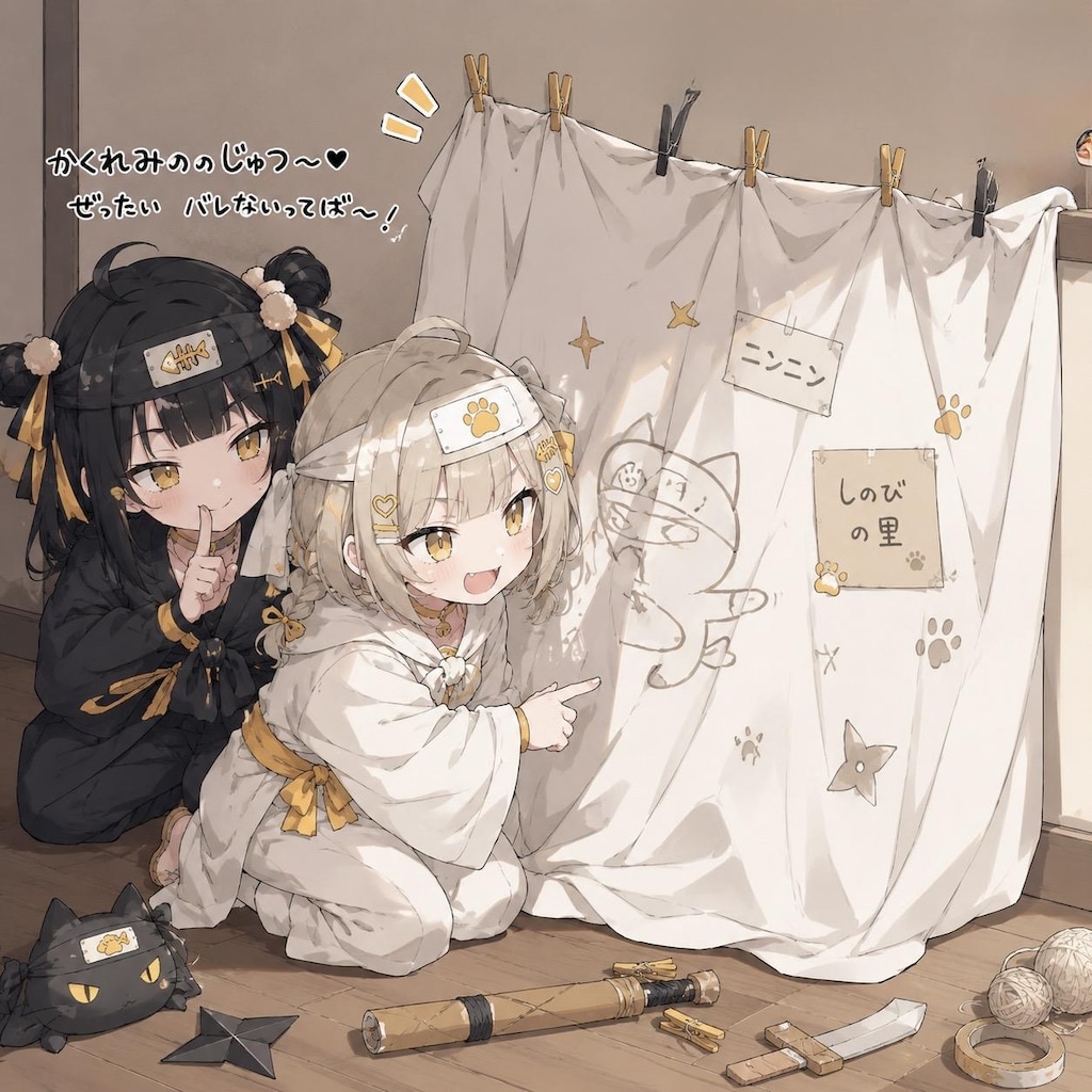 忍者ごっこ